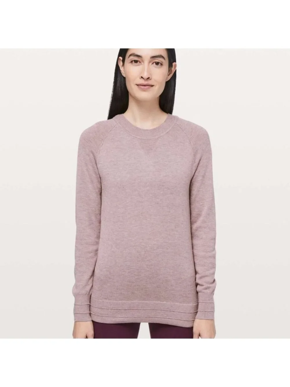 Lululemon Apres Your Way Sweater Heathered Smoky Blush